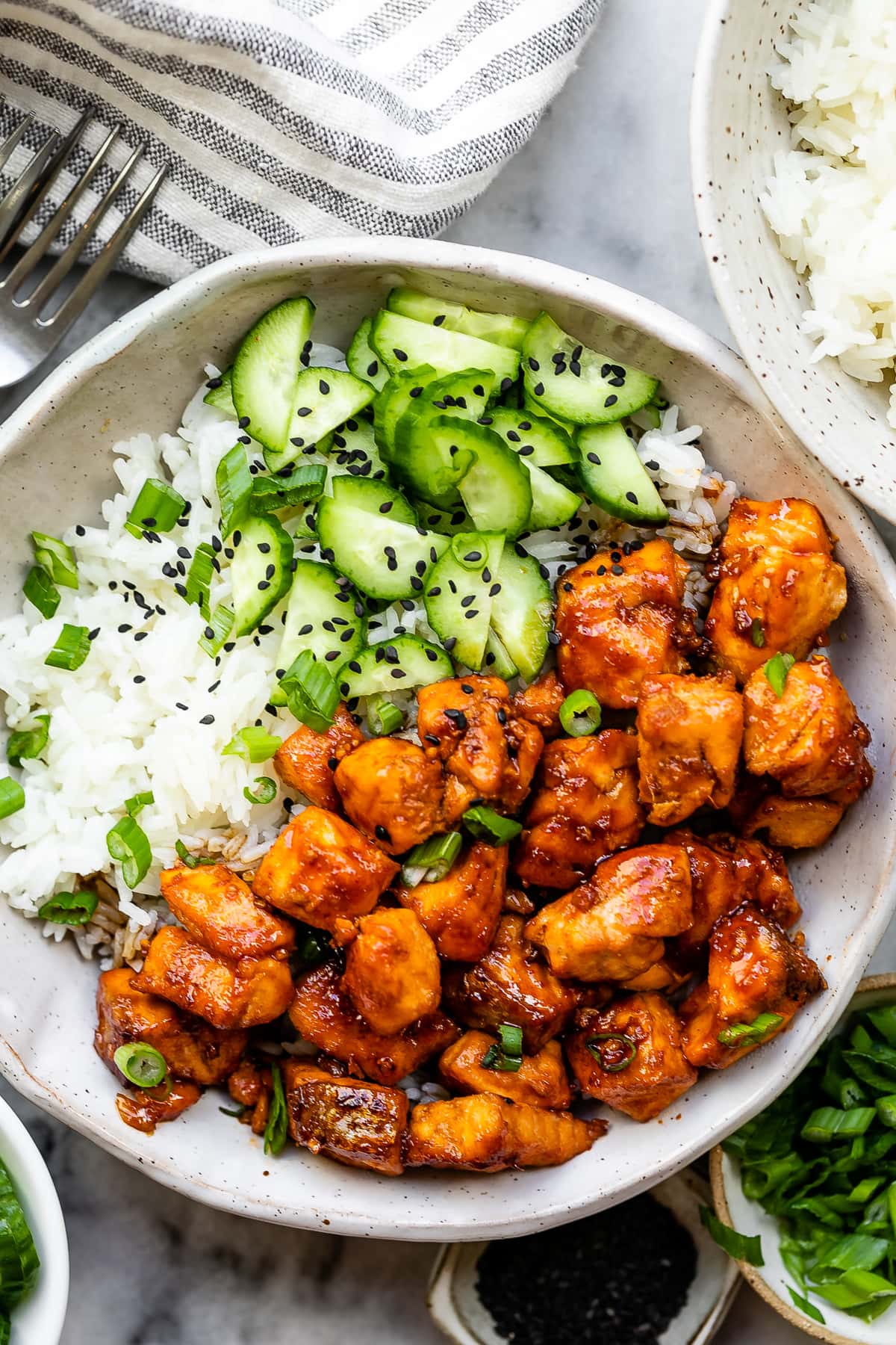 Korean-Inspired Salmon Rice Bowl